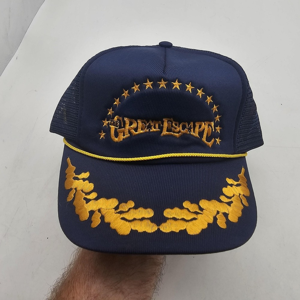 Vintage The Great Escape Hat Cap Snap Back Trucker Mens One Size Embroidered‎